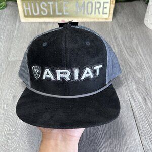 Ariat Flexfit 110 Roughout Braid Black/Grey Men's Cap A300083766